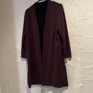 Chicos Travel Reversible 3/4 length Cardigan XL